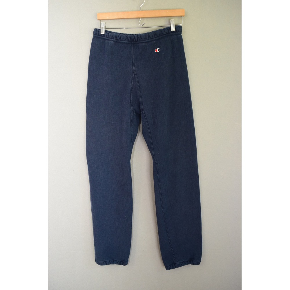 Champion Reverse Weave Sweatpants Large Navy Blue Vintage 80s Joggers Warmup